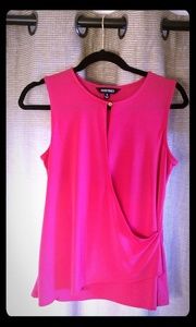 Ellen Tracy Hot Pink Blouse S